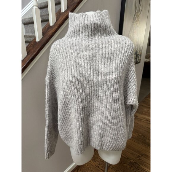SOLD OUT HTF Anine Bing Sydney Ribbed Turtleneck Grey XS - Picture 4 of 4
